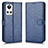 Leather Case Stands Flip Cover Holder C01X for Realme GT Neo3 5G Blue