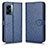 Leather Case Stands Flip Cover Holder C01X for Realme Narzo 50 5G Blue