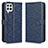 Leather Case Stands Flip Cover Holder C01X for Samsung Galaxy A12 5G Blue