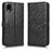 Leather Case Stands Flip Cover Holder C01X for Samsung Galaxy A22 5G SC-56B Black