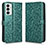 Leather Case Stands Flip Cover Holder C01X for Samsung Galaxy F23 5G Green