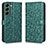 Leather Case Stands Flip Cover Holder C01X for Samsung Galaxy S22 Plus 5G Green