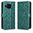 Leather Case Stands Flip Cover Holder C01X for Sharp Aquos Sense7 Green