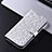 Leather Case Stands Flip Cover Holder C01X for Sharp Aquos Sense7 Plus Silver