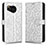 Leather Case Stands Flip Cover Holder C01X for Sharp Aquos Sense7 Silver