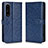 Leather Case Stands Flip Cover Holder C01X for Sony Xperia 1 IV Blue