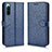 Leather Case Stands Flip Cover Holder C01X for Sony Xperia 10 IV Blue