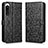 Leather Case Stands Flip Cover Holder C01X for Sony Xperia 5 IV Black