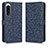 Leather Case Stands Flip Cover Holder C01X for Sony Xperia 5 IV Blue