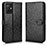 Leather Case Stands Flip Cover Holder C01X for Vivo iQOO Z6 5G Black