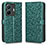 Leather Case Stands Flip Cover Holder C01X for Vivo iQOO Z6 Pro 5G Green