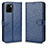 Leather Case Stands Flip Cover Holder C01X for Vivo Y01 Blue