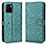 Leather Case Stands Flip Cover Holder C01X for Vivo Y01 Green