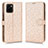 Leather Case Stands Flip Cover Holder C01X for Vivo Y01A Gold