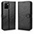 Leather Case Stands Flip Cover Holder C01X for Vivo Y32t Black