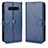 Leather Case Stands Flip Cover Holder C01X for Xiaomi Black Shark 4 5G Blue