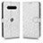 Leather Case Stands Flip Cover Holder C01X for Xiaomi Black Shark 4 5G Silver