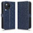 Leather Case Stands Flip Cover Holder C01X for Xiaomi Civi 3 5G Blue