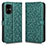 Leather Case Stands Flip Cover Holder C01X for Xiaomi Poco M4 5G Green