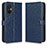 Leather Case Stands Flip Cover Holder C01X for Xiaomi Poco M5 4G Blue