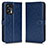 Leather Case Stands Flip Cover Holder C01X for Xiaomi Poco X4 GT 5G Blue