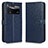 Leather Case Stands Flip Cover Holder C01X for Xiaomi Poco X4 Pro 5G Blue