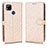 Leather Case Stands Flip Cover Holder C01X for Xiaomi Redmi 10A 4G Gold