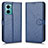 Leather Case Stands Flip Cover Holder C01X for Xiaomi Redmi 11 Prime 5G Blue