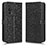 Leather Case Stands Flip Cover Holder C01X for Xiaomi Redmi K60 5G Black