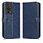 Leather Case Stands Flip Cover Holder C01X for Xiaomi Redmi K60 Pro 5G Blue