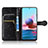 Leather Case Stands Flip Cover Holder C01X for Xiaomi Redmi Note 10 4G