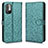 Leather Case Stands Flip Cover Holder C01X for Xiaomi Redmi Note 10 JE 5G Green