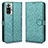 Leather Case Stands Flip Cover Holder C01X for Xiaomi Redmi Note 10 Pro 4G Green