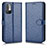 Leather Case Stands Flip Cover Holder C01X for Xiaomi Redmi Note 11 SE 5G Blue