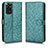 Leather Case Stands Flip Cover Holder C01X for Xiaomi Redmi Note 11S 4G Green