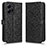 Leather Case Stands Flip Cover Holder C01X for Xiaomi Redmi Note 12 4G Black