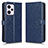Leather Case Stands Flip Cover Holder C01X for Xiaomi Redmi Note 12 Explorer Blue