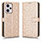 Leather Case Stands Flip Cover Holder C01X for Xiaomi Redmi Note 12 Explorer Gold