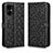 Leather Case Stands Flip Cover Holder C01X for Xiaomi Redmi Note 12R Pro 5G Black