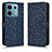 Leather Case Stands Flip Cover Holder C01X for Xiaomi Redmi Note 13 Pro 5G Blue