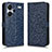 Leather Case Stands Flip Cover Holder C01X for Xiaomi Redmi Note 13 Pro+ Plus 5G Blue