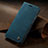 Leather Case Stands Flip Cover Holder C02S for Huawei P40 Blue