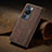 Leather Case Stands Flip Cover Holder C02S for Huawei P60