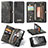 Leather Case Stands Flip Cover Holder C02S for Samsung Galaxy A04s