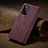 Leather Case Stands Flip Cover Holder C02S for Samsung Galaxy A32 4G