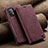 Leather Case Stands Flip Cover Holder C02S for Samsung Galaxy A52 5G