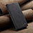 Leather Case Stands Flip Cover Holder C02S for Xiaomi Mi 12T 5G Black