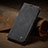 Leather Case Stands Flip Cover Holder C02S for Xiaomi Poco M2 Pro Black