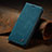 Leather Case Stands Flip Cover Holder C02S for Xiaomi Redmi Note 13 Pro 5G Blue