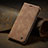 Leather Case Stands Flip Cover Holder C02S for Xiaomi Redmi Note 13 Pro 5G Light Brown